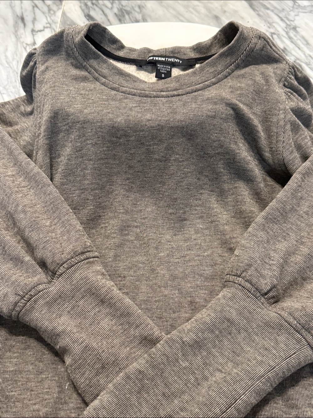 Fifteen Twenty Men’s Crewneck Sweater in Gray
